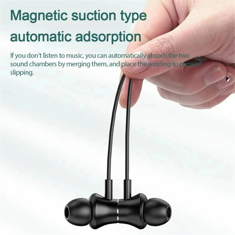 I35 Earphones Bluetooth 5.1 Headphones Sport Earbuds Built-in Mic Neckband Headphone Stereo Earbuds Headset For Running