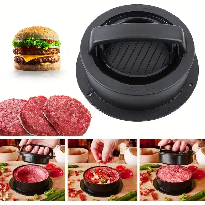 Burger Press Mold & Patty Press Maker -3 in 1 stuffed hamburger patty maker Perfect for Beef,Chicken Patties-Kitchen Press Tool