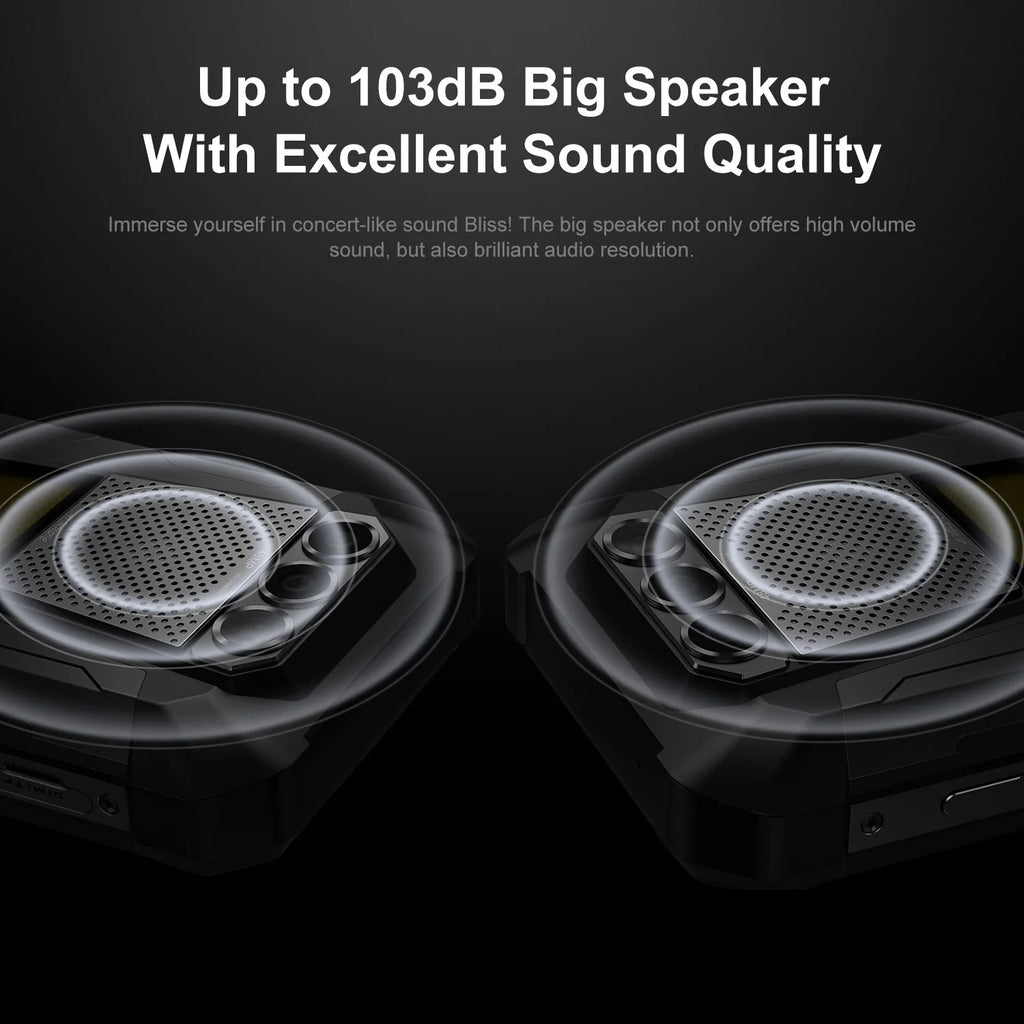 FOSSIBOT F106 PRO MTK G85 4G Android 14 15GB(8+7GB Extended) 256GB ROM Rugged Smartphone 12000mAh Battery 48MP Camera NFC