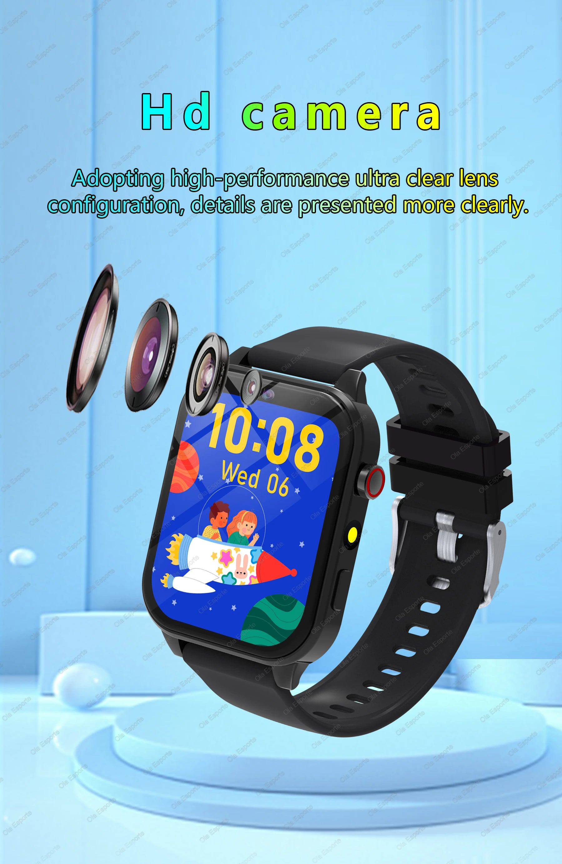 Children Games Smart Watch 2026 New Sleep Monitoring LED Flashlight Alarm Camera Step count Watch Smartwatch For Birthday gift
