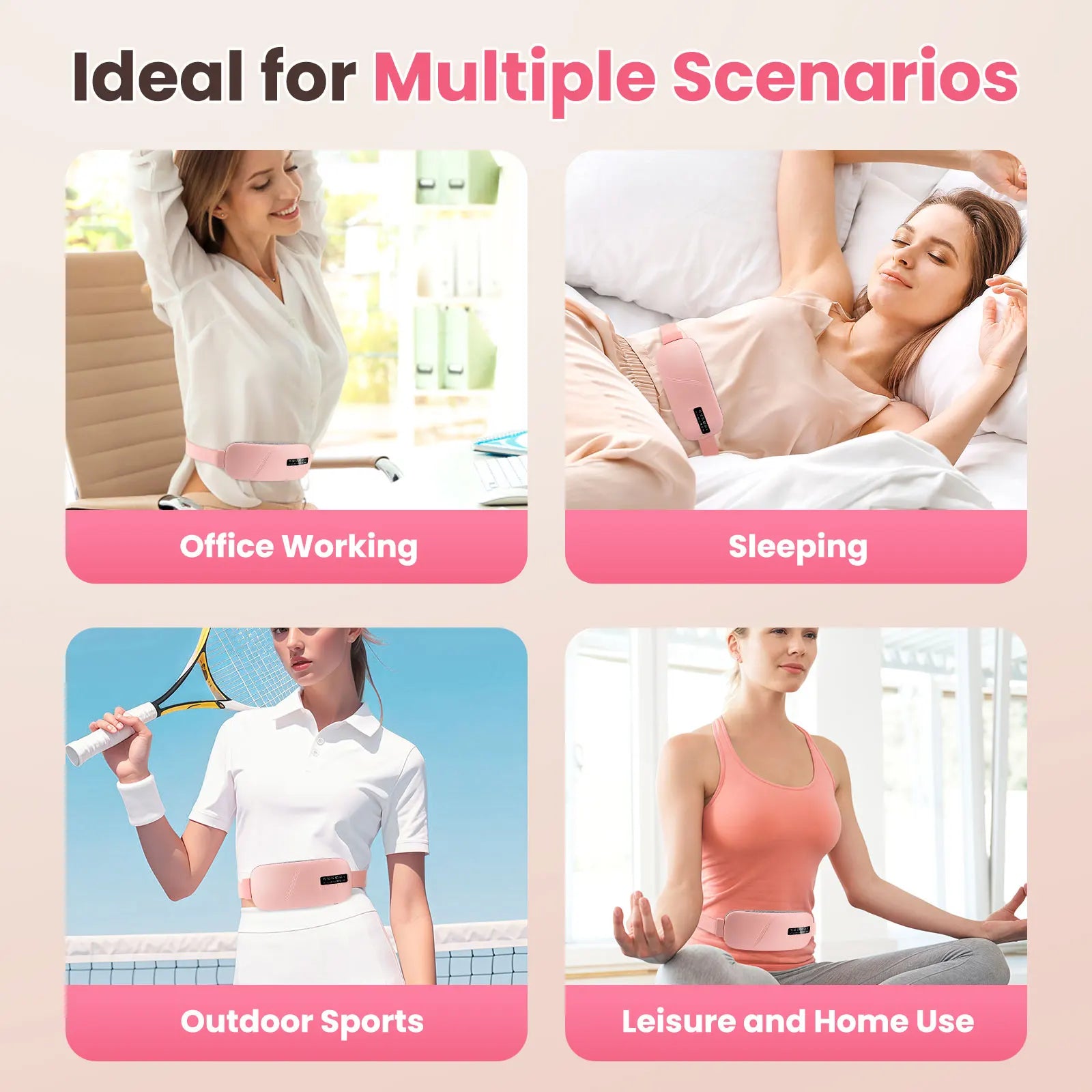 Portable Heating Pad Menstrual Heating Massager Belt Abdominal Belt Period Relief Thermal Massager Belly Warm Palace Belt