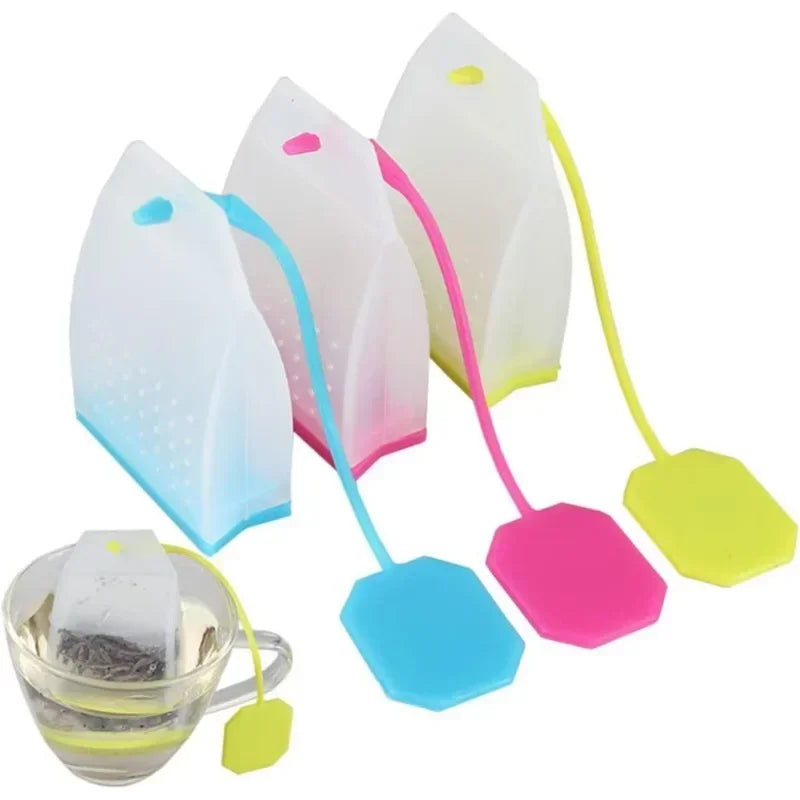 Food-grade Silicone Tea Bags Tea Infuser Colorful Style Strainer Herbal Loose Tea Strainer Tea Diffuser infusor Kitchen Tools
