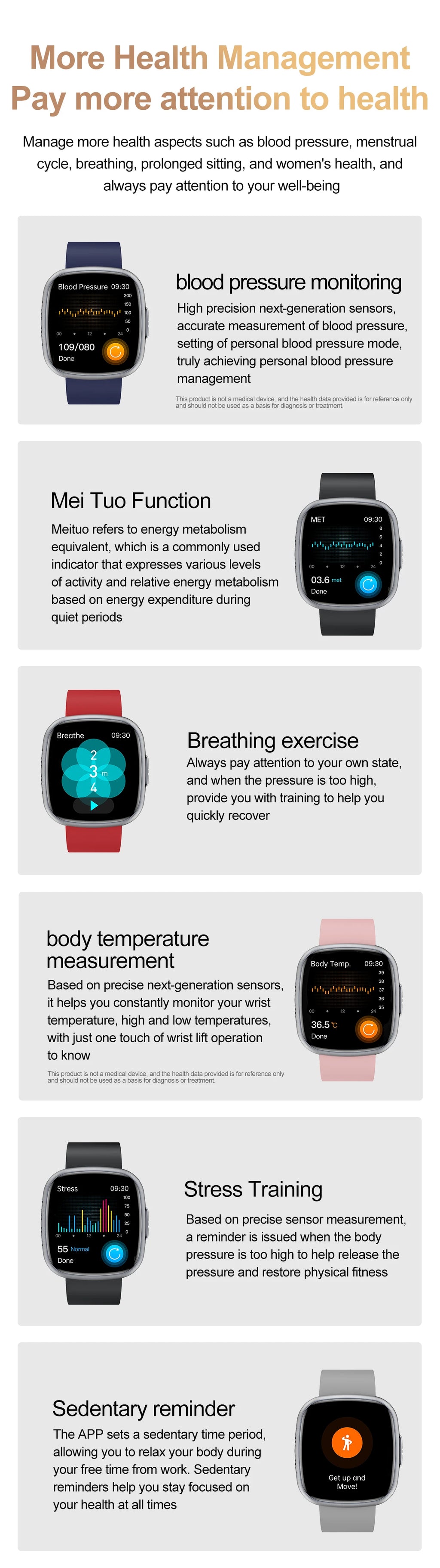2025 New Accurate Measure Blood oxygen Lipids Uric Acid Smart Watch Men ECG Blood Pressure Health SmartWatches For Android ios