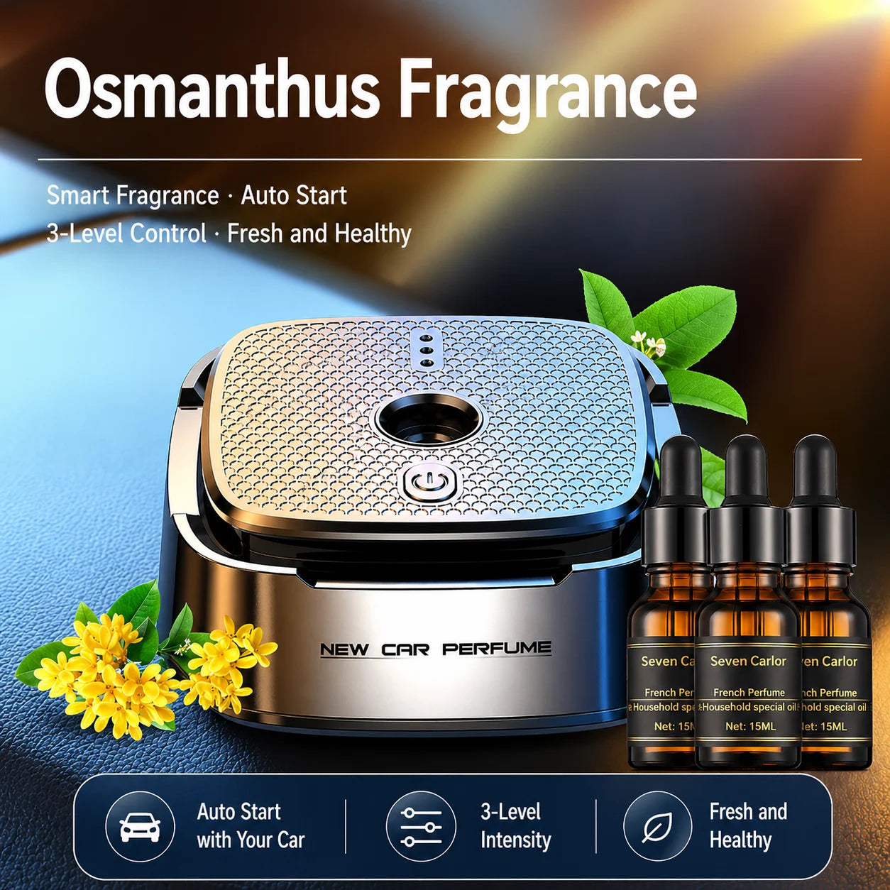 Smart Car Air Freshener Long-lasting Light Fragrance Car Spray Men's Car Interior Fragrance Decorative Item Fragrance Diffuser