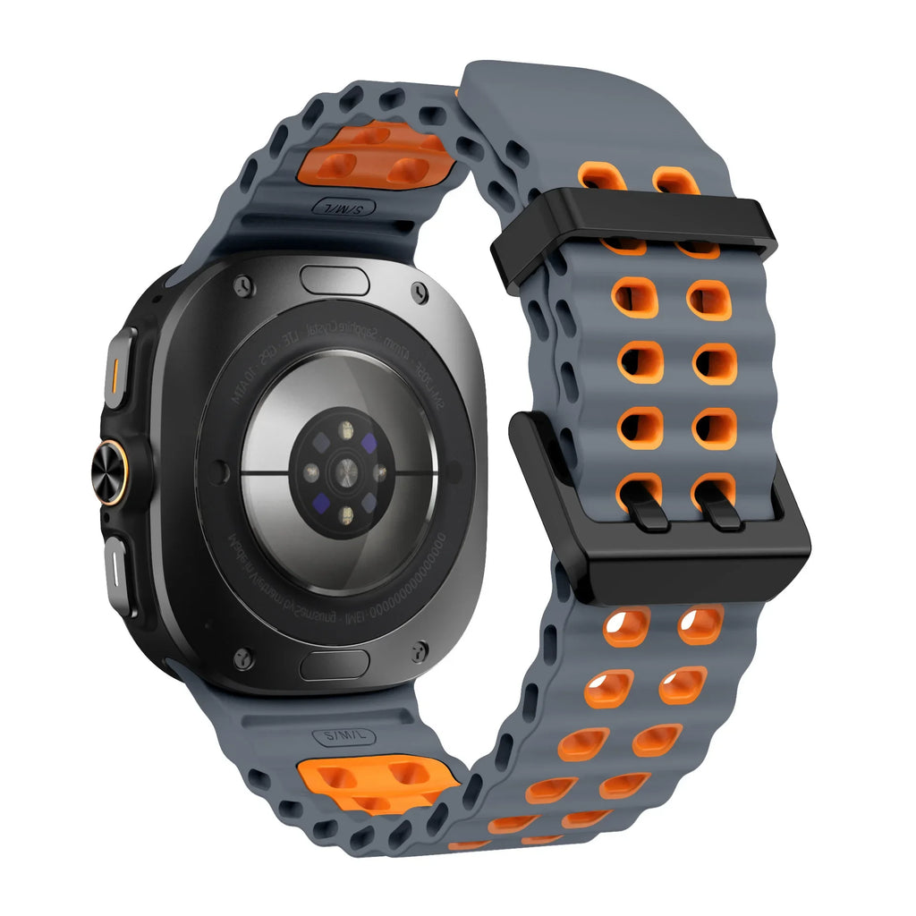 Ocean Silicone Strap for Samsung Galaxy Watch Ultra 47mm Sports Breathable Bracelet Wristband For Galaxy Watch Ultra 47mm Correa