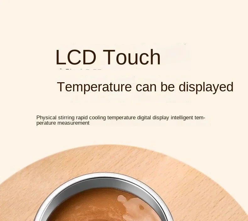 380ML Electric Coffee Self Mixing Mug IP67 Waterproof Coffee Stirring Mug USB Charging Digital Display Automatic Magnetic Cup
