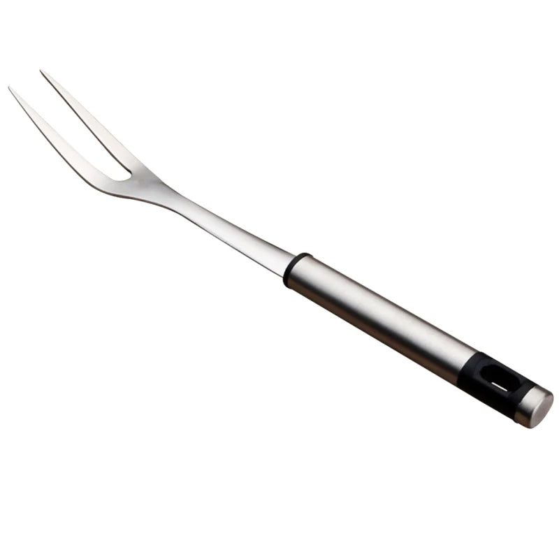 1pc U Shape Stainless Steel Meat Fork BBQ Fork Outdoor Roasting Fork Large Serving Fork Grill Skewers Roasting Sticks Barbecue