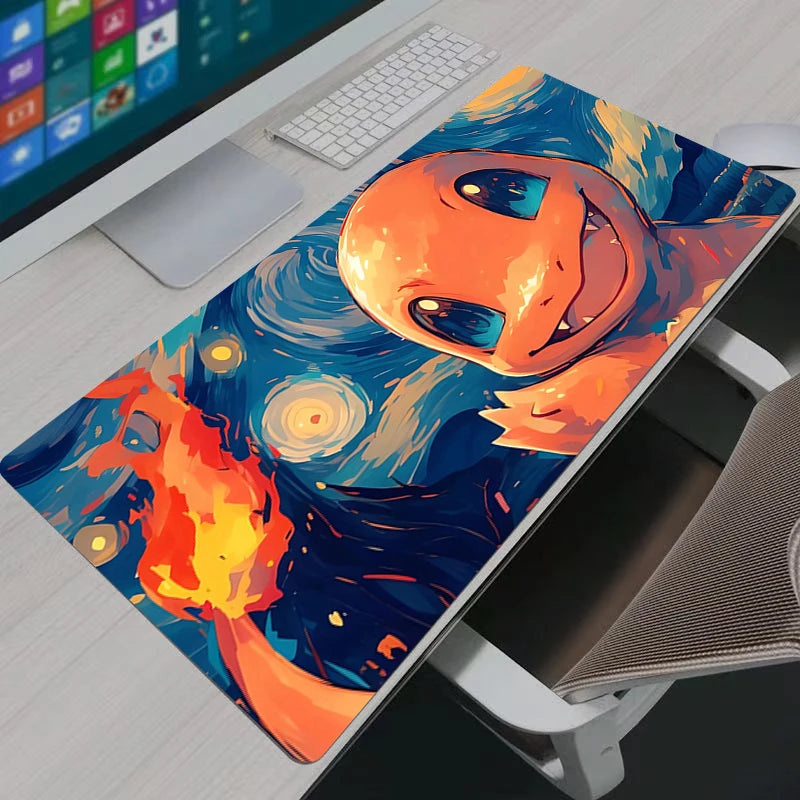 90x40cm Mouse Pad Pokemon Pikachu Gamer Large Computer Notebook Pc Mousepad Carpet Gaming Accessories Keyboard Desk Mat
