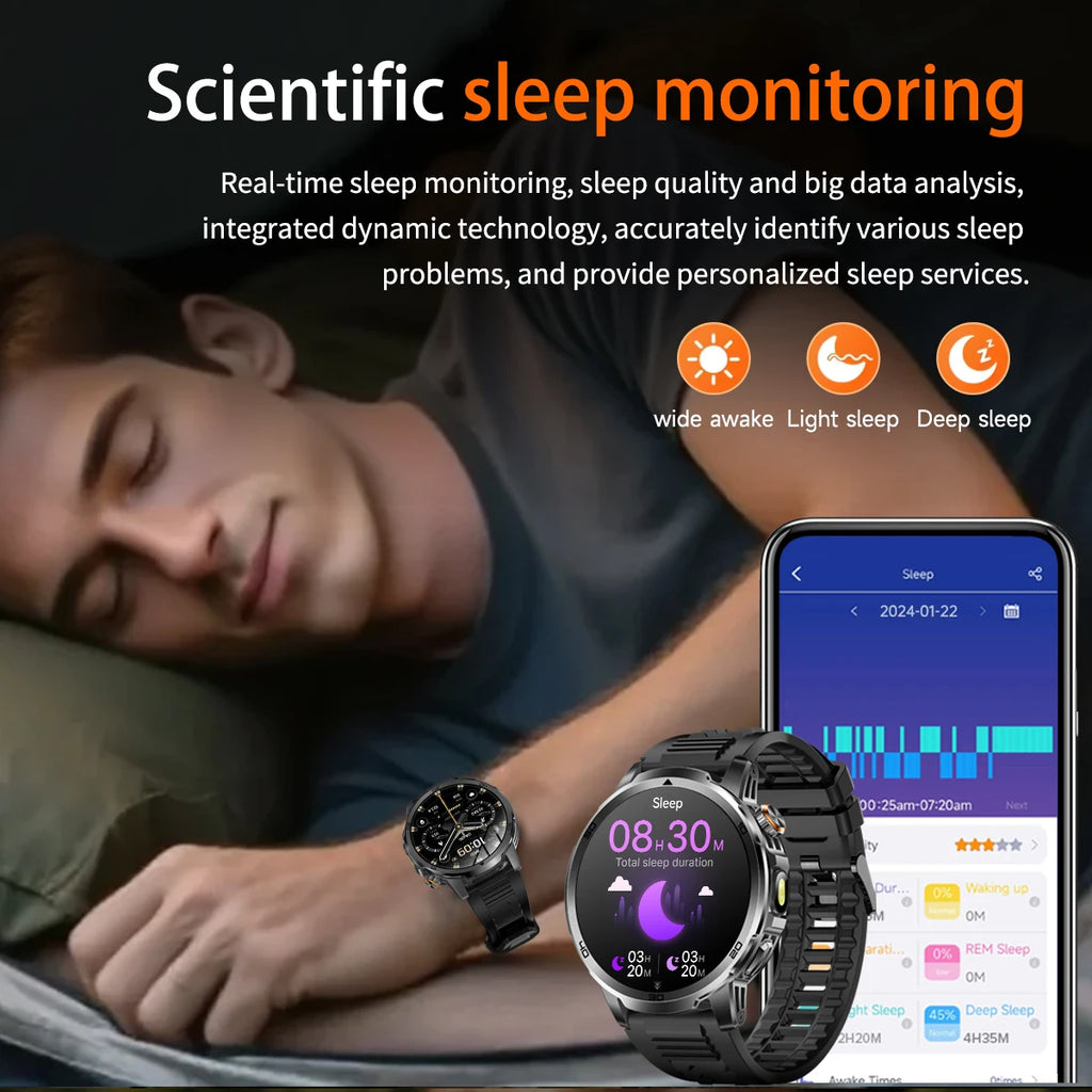 2026 Military T-Rex 3 Smart Watch Fitness Clock Men 466*466 AMOLED Screen 1000mAh Battery Flashlight Call Waterproof Smartwatchs