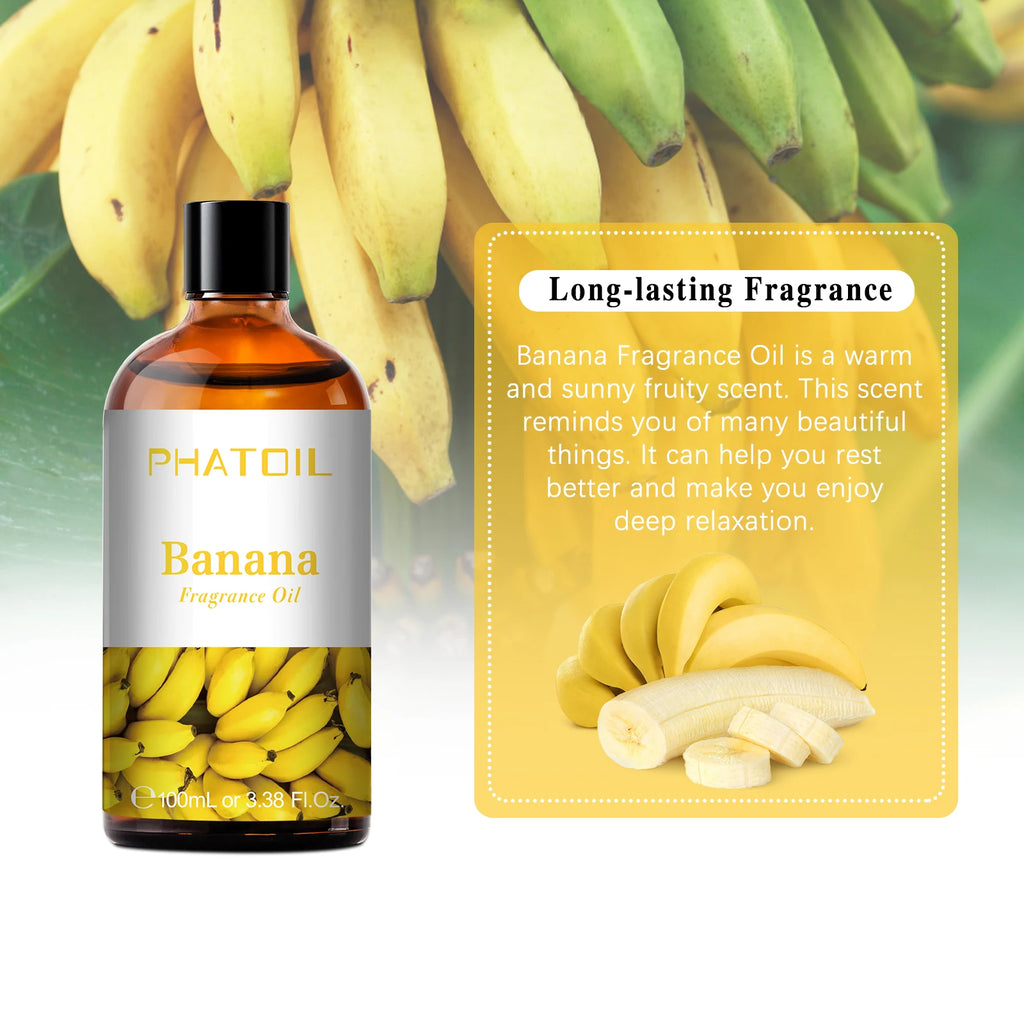 PHATOIL 100ml Fragrance Oils for Aromatherapy & Diffuser Strawberry Cherry Coconut & Vanilla Fragrance Oils For Candle Making