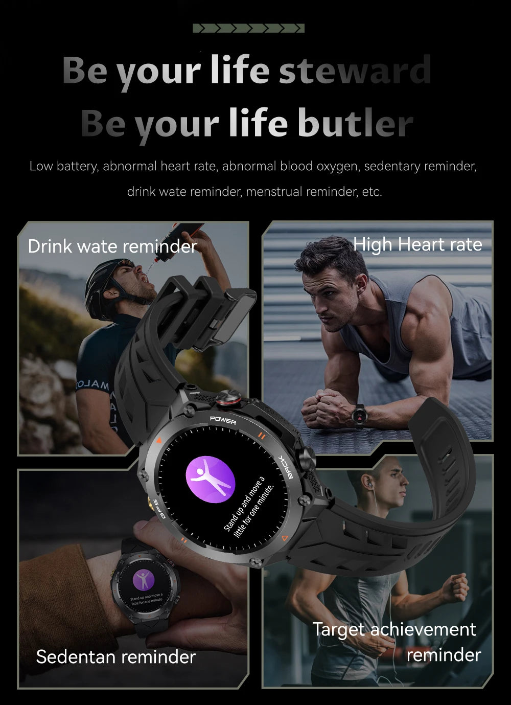 2024 COLMI V75 GPS Smart Watch 1.45" Ultra HD Display Built-in GPS & Compass Make/Receive Phone Calls Smartwatch 650mAh Battery