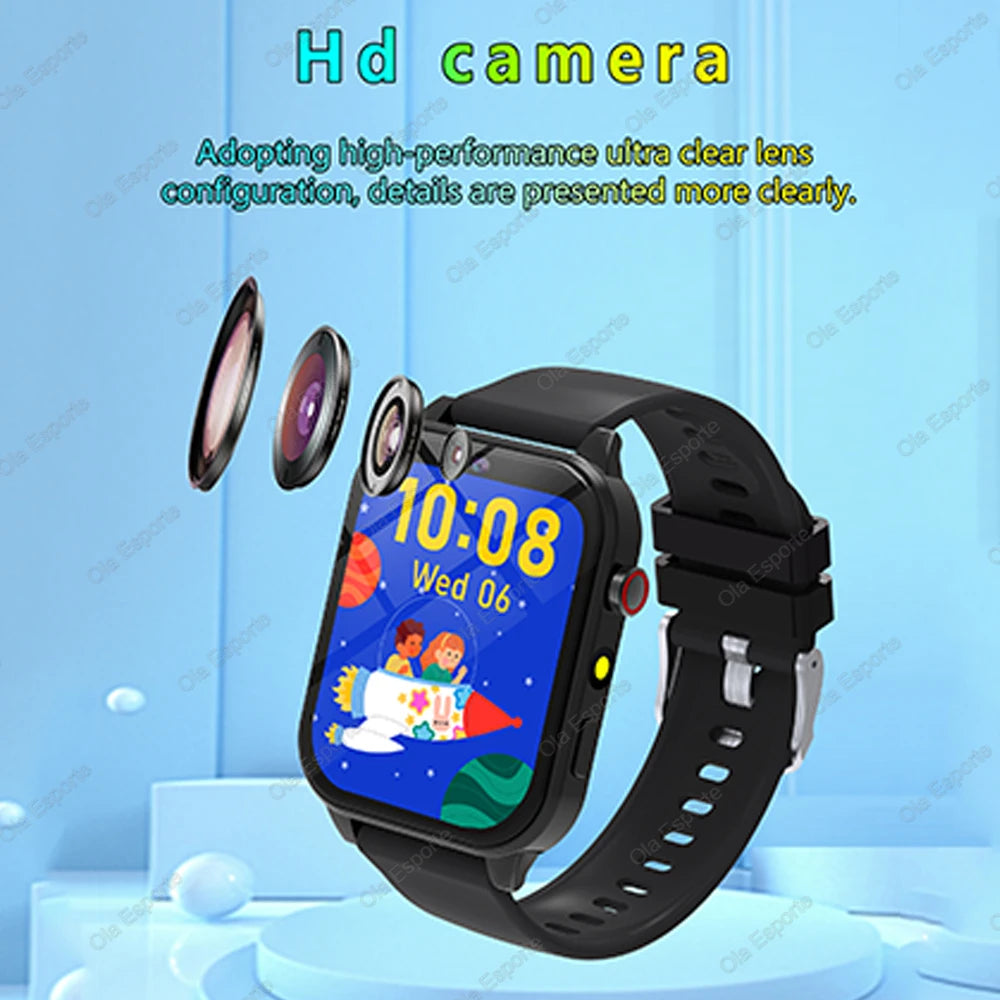 Children Games Smart Watch 2026 New Sleep Monitoring LED Flashlight Alarm Camera Step count Watch Smartwatch For Birthday gift