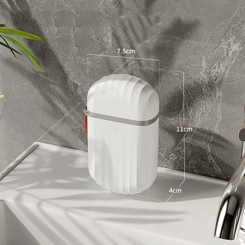 1/2pcs Creative Travel Soap Box with Lid Sealed and Drainable Portable Small Soap Box for Business Trip Travel Soap Box