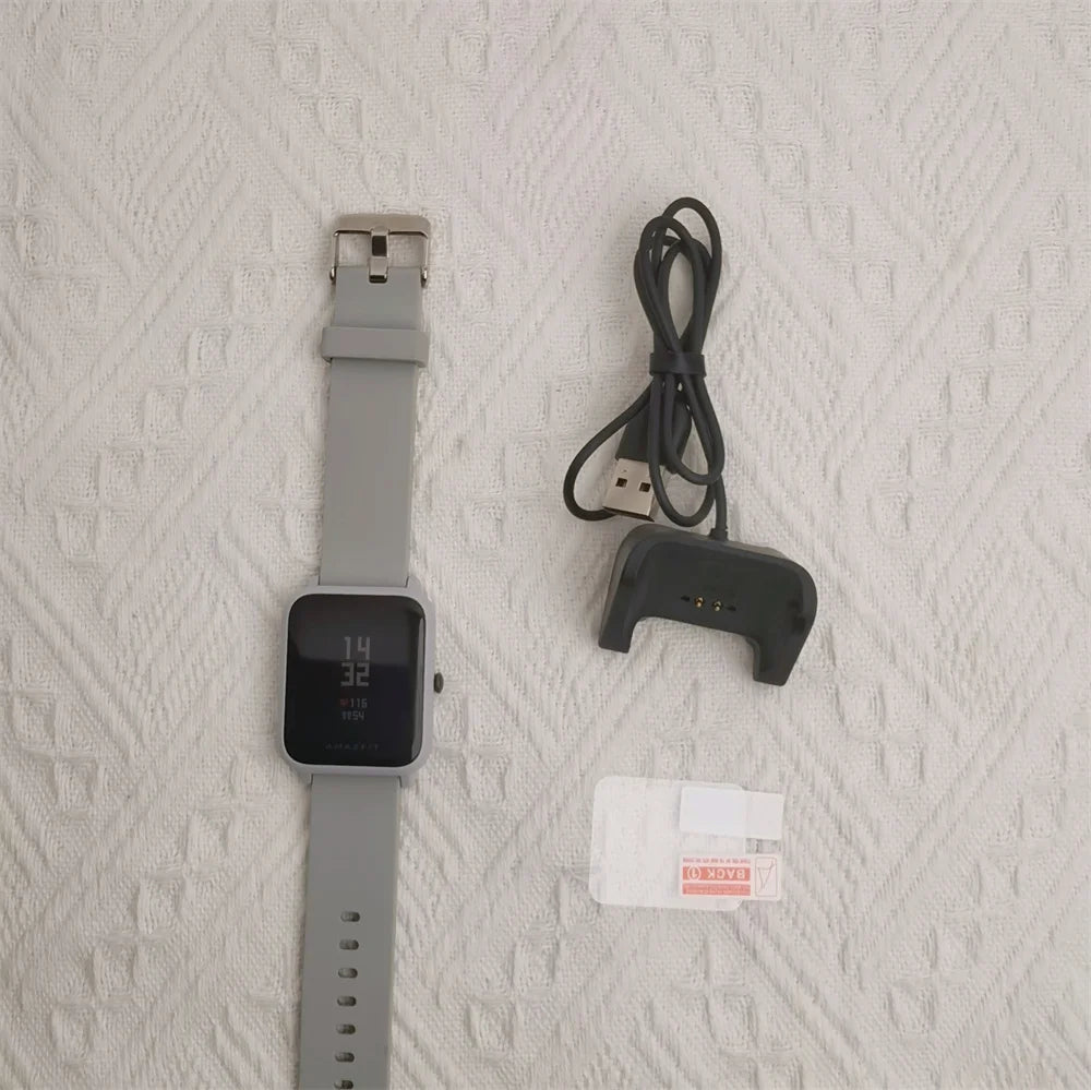 Amazfit Bip Smart Watch Bluetooth GPS Sports Watch For Men For Women Heart Rate IP68 Waterproof No Box 85-95 New Exhibit Watches