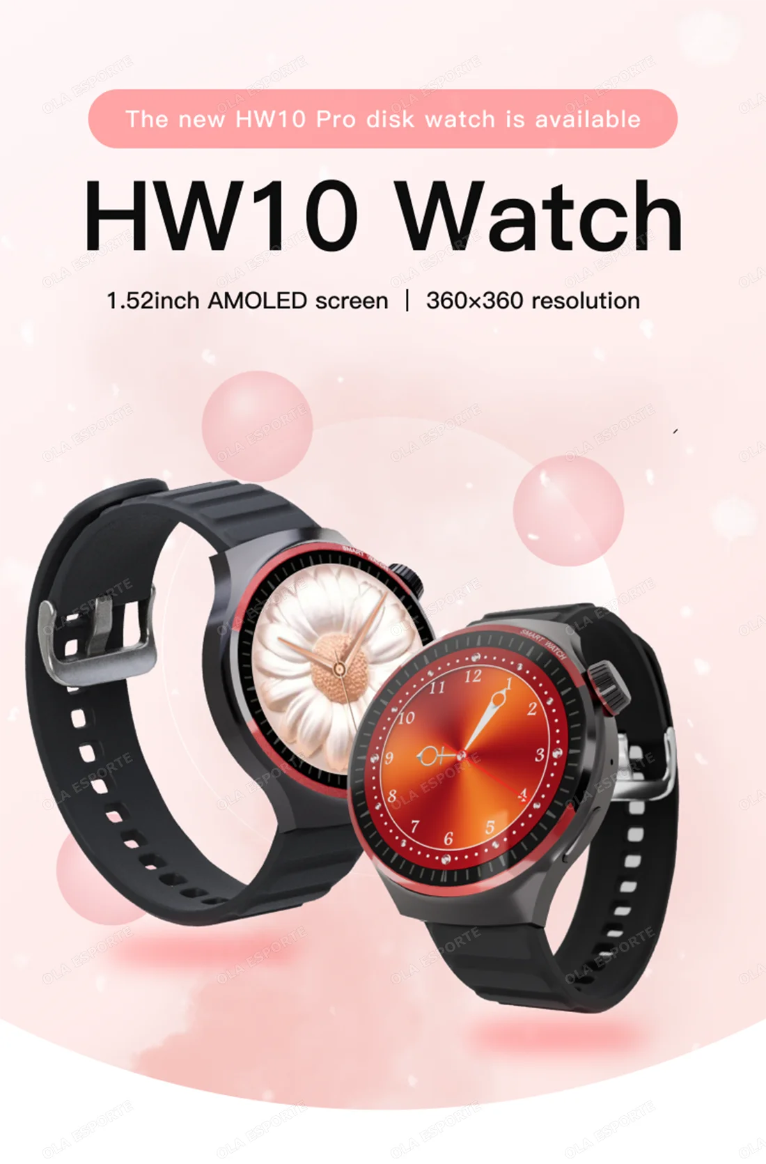 2025 New GPS Tracke Smart Watch Hw10pro for Men Women Bluetooth Call Phone Waterproof smartwatch Wireless Charge infinite Screen