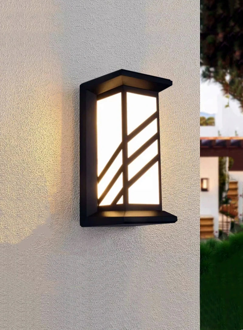 12W/18W LED Outdoor Wall Lamp Plastic/Aluminum Front Door Waterproof IP65 Sconce Garden Patio Terrace Home Wall Lighting Fixture