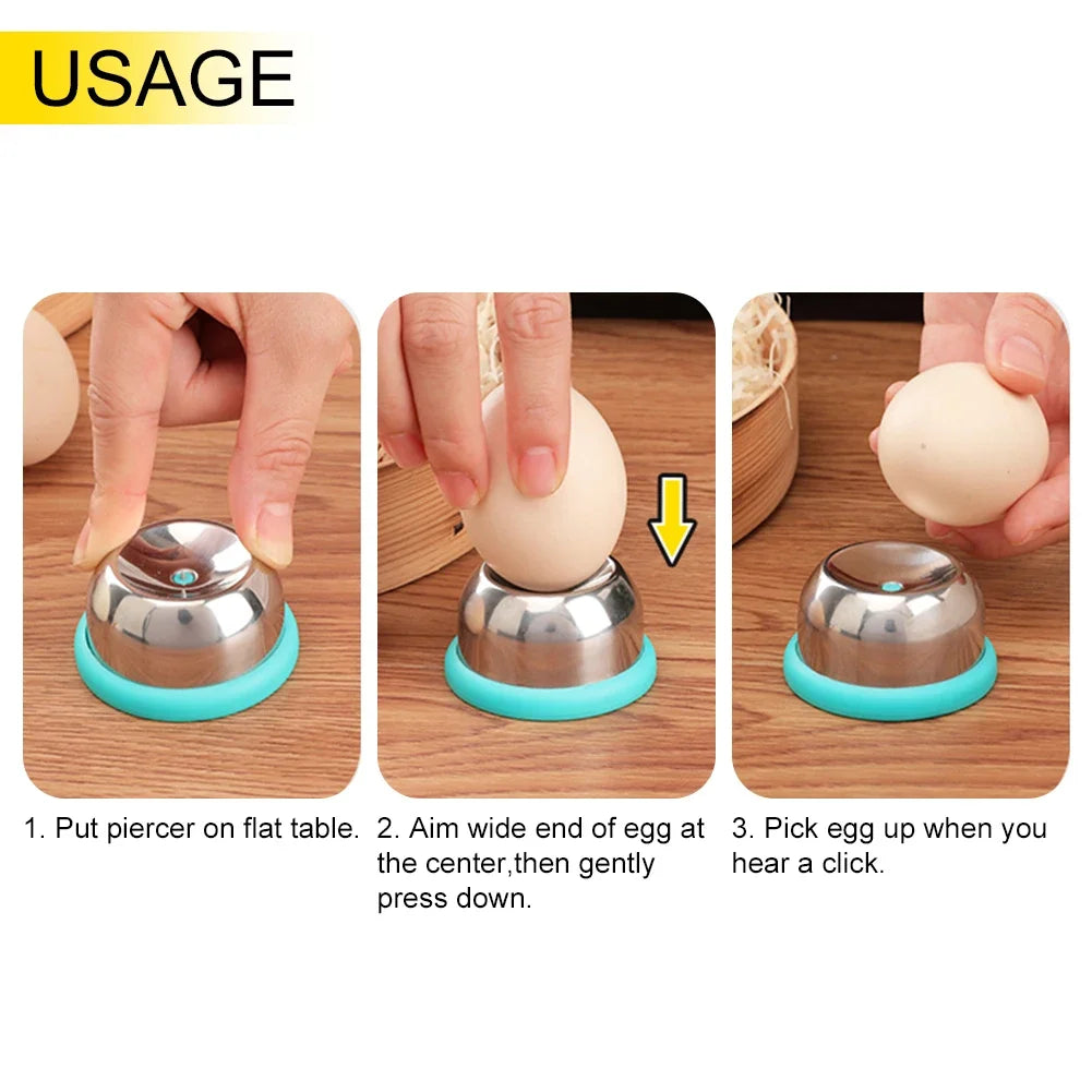 Egg Hole Puncher Stainless Steel Needle Egg Piercer for Preventing Egg Cracking During Boiling Kitchen Baking Accessory