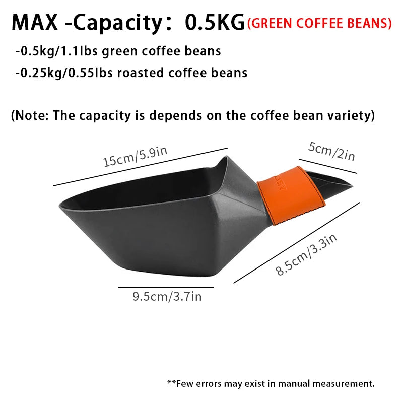 CAFEMASY Kitchen Accessories Large Container Shovel For Coffee Bean Flour Ice Cubes Capacity Measuring Tool Scoops 500g 1kg 2kg