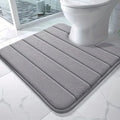 Memory Foam U-Shaped Toilet Seat Cover Anti-Skid Super Absorbent Bathroom Carpet Non-Slip Bath Mat for Bathroom Decor