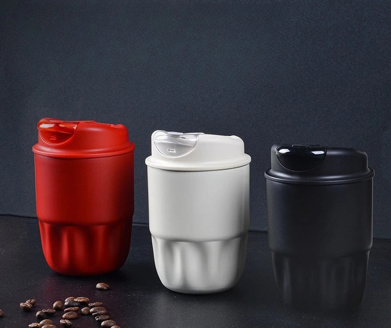 260ML 450ML SUS316 Thermal Coffee Mug Leakproof Portable Travel Tumbler with Lid Stainless Steel Cup for Car Work Hot Cold Drink