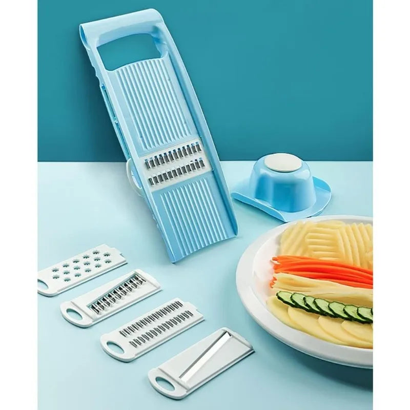 Multifunctional Vegetable Slicer 4 in 1 Adjustable Food Shredder Peeler Potato Carrot Cutter for Shredding Kitchen Gadgets