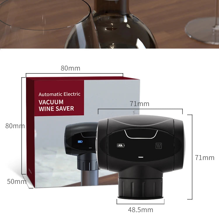 Electric Wine Saver Vacuum Pump with Wine Stopper Wine Bottle Sealer  wine cork vacuum wine bottle capAutomatic Vacuum Retain