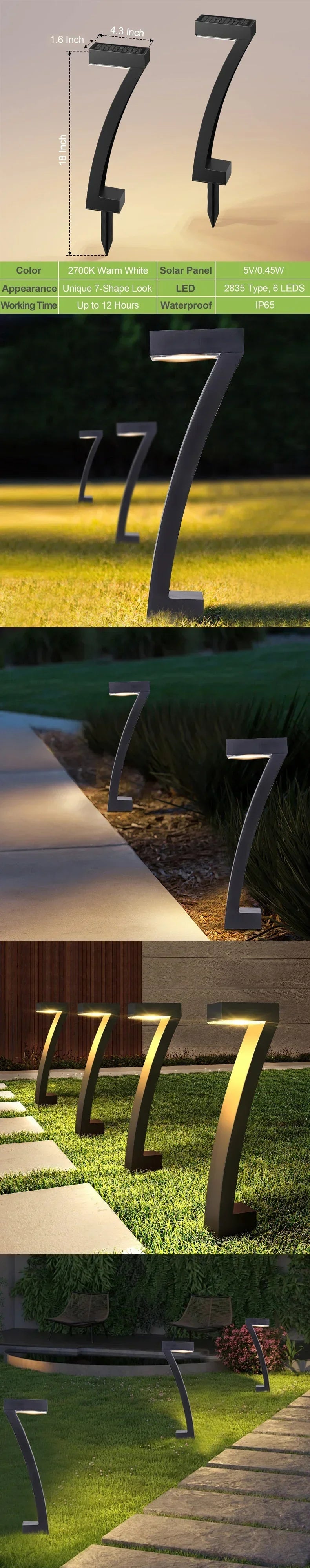 4/8Pcs 6pcs Solar Pathway Lights Outdoo IP65 Waterproof Lawn Light Solar Landscape Lighting  Walkway Patio Driveway Yard Decor