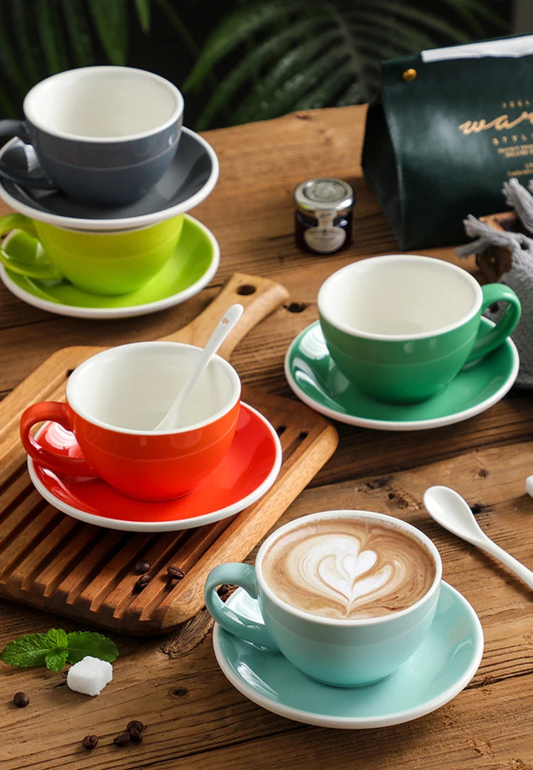 300ml Ceramic Breakfast Milk Cup American Coffee mug Set Afternoon Tea Cups Ceramic Water Cup tea mug coffee cup