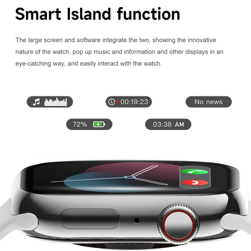 2026 Smart Watch 10 For Android IOS Bluetooth Health monitoring Talk Heart Rate Sleep Record Sports Smart Watch Ladies Men Gift
