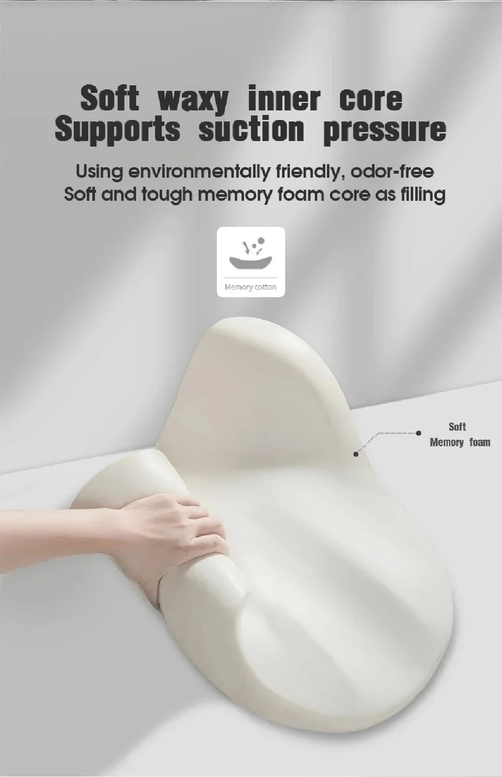Memory Foam Car Universal Headrest Lumbar Cushion Back Cushion Lumbar Pillow Car Comfort Neck Pillow Car General Accessories