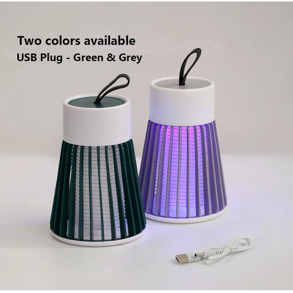 Mosquito Killer Lamp Electric Insect Zapper 2-in-1 USB Bug Trap with LED Light for Bedroom Outdoor Camping Wasps Gnats