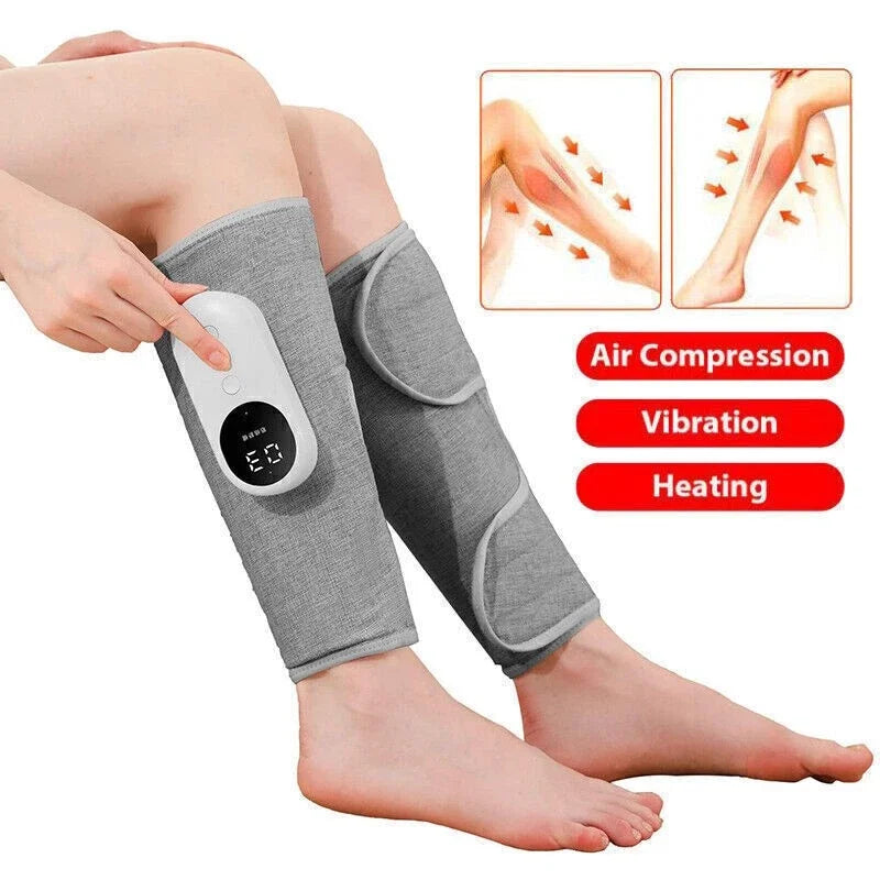 1/2Pcs Electric Leg Massager Wireless Rechargeable Air Compression Calf Massage Relax Leg 3 Modes 360° Air Pressure Leg Massage