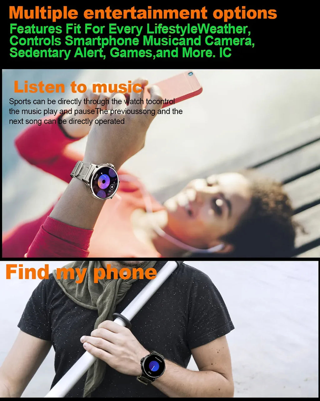 710mAh Bluetooth Call Smart Watch Men Sports Fitness Watches 1.85"HD Health Monitor Waterproof Smartwatch Men For Holiday Gifts