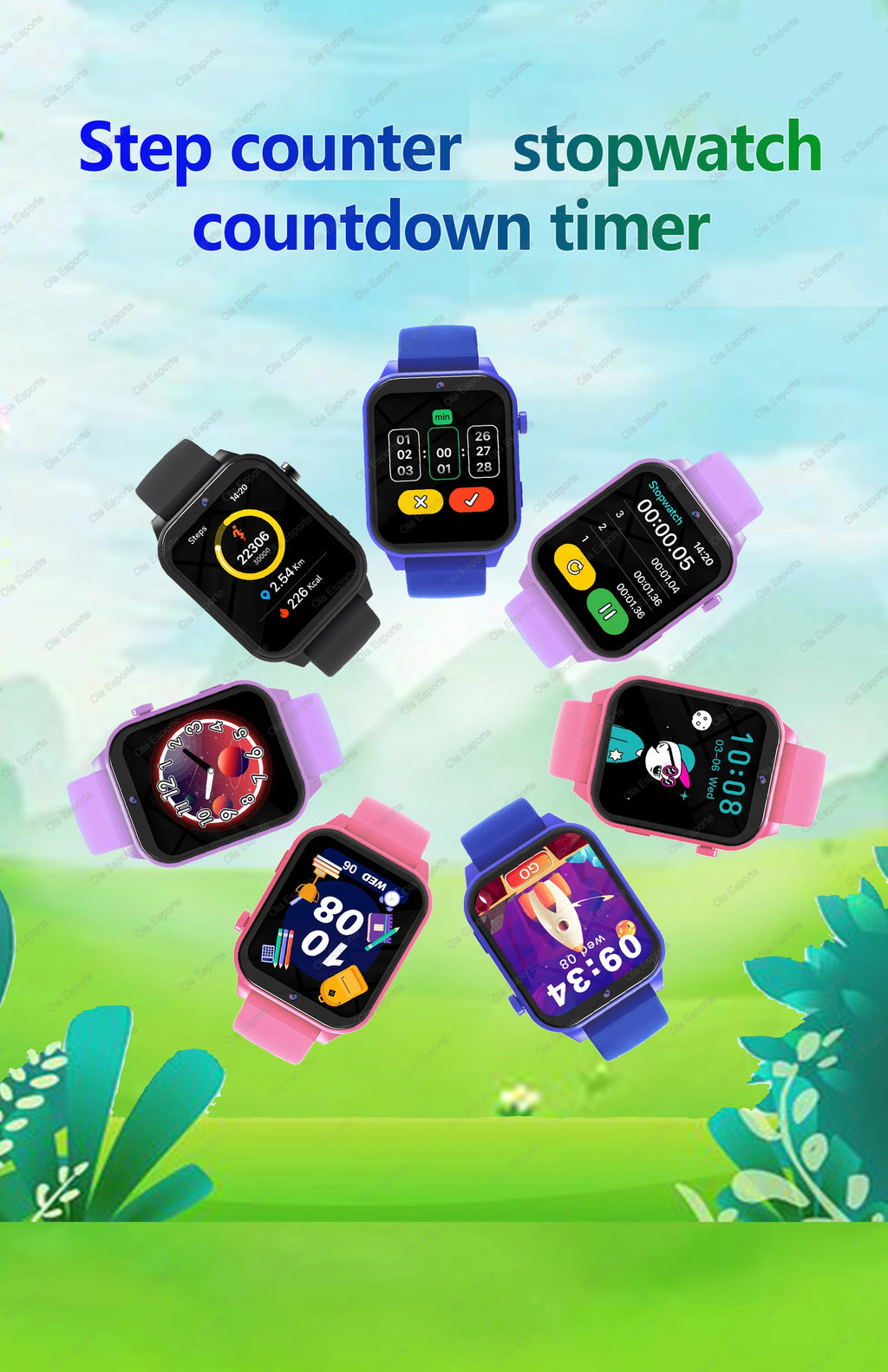 100+ Game SmartWatch Kid Child HD Screen Lighting Music Smart Watch Boy Girl Gift Children Smartwatch For IOS Android 2025 New