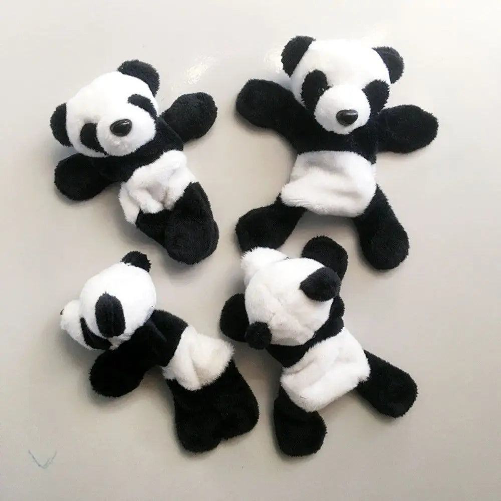 Cute Soft Plush Panda Magnet - Oval Fabric Whiteboard & Fridge Decor, Perfect for Gifting and Organizing