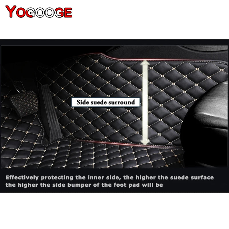 YOGOOGE Custom Car Floor Mats For Toyota Camry Auto Carpets Foot Coche Accessorie