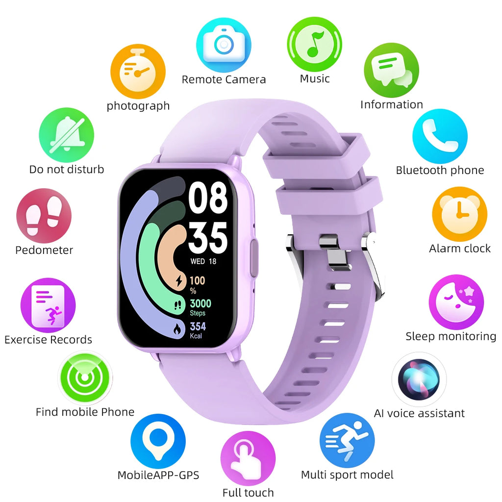 Global Edition Watch 5 Lite Men Women Display 100+ Sports Mode 1.83 Full Touch Bluetooth Call Waterproof Smart Watch Gifts