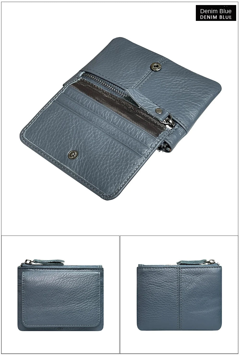 New Cow Leather Women's And Men's Card Bag Coin Purse Slim Credit Card Holder Wallet For Men and Women ID Card Pocket
