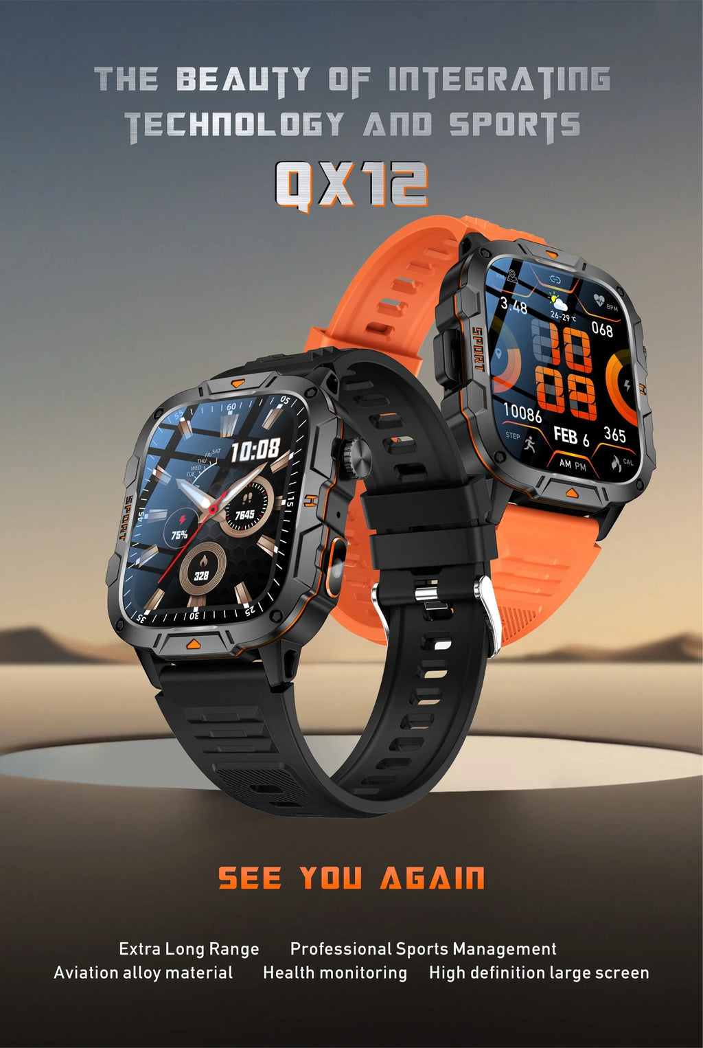 2025 For Xiaomi Original Built-in Dual-band GPS Men Smartwatch BT Call Fitness Military 5ATM IP68 Military Sport Smart Bracelet