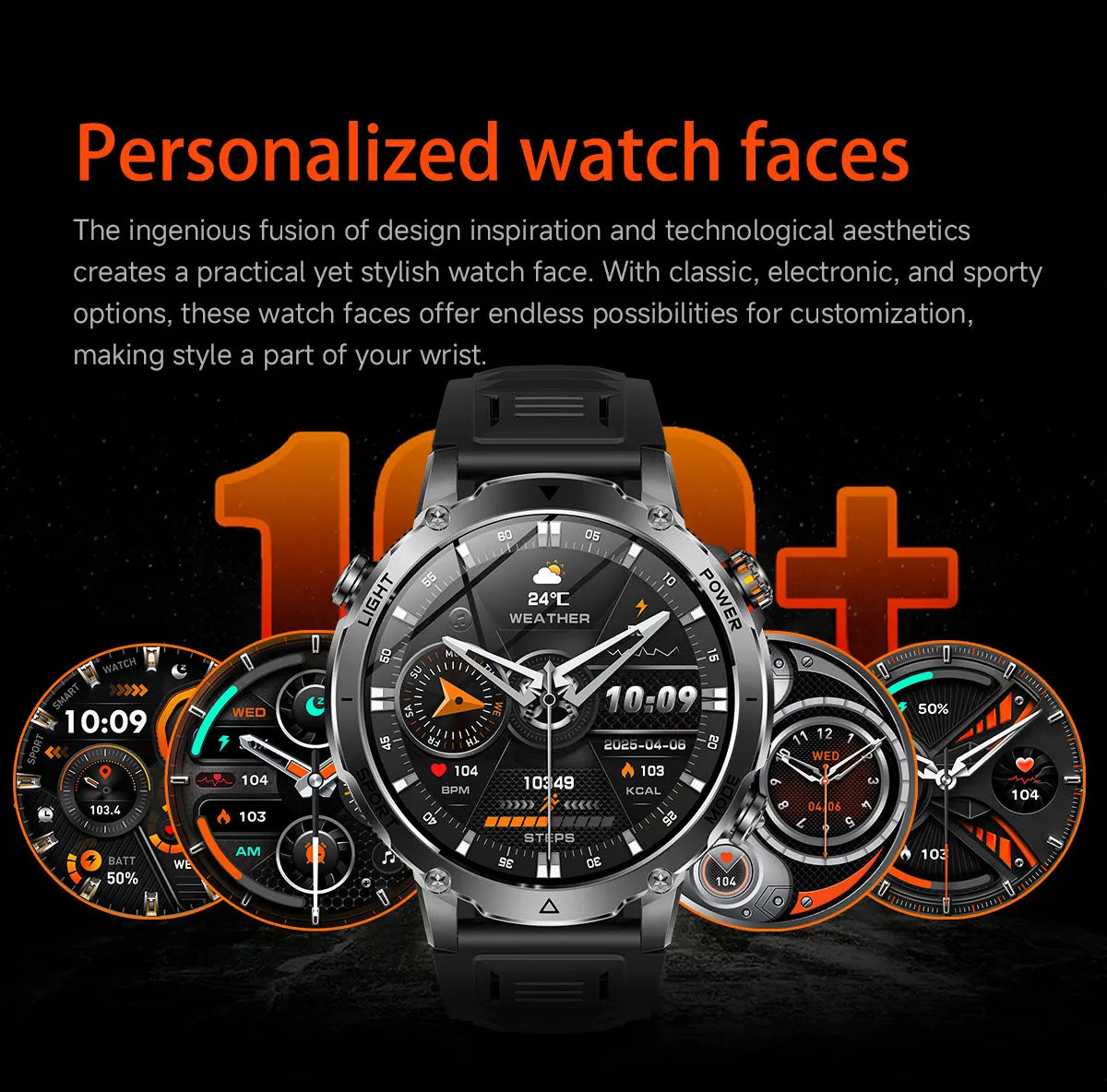 2026New 1.7 inches TANK SmartWatch Military Grade Durability 1400mah Battery HD Call 10ATM Waterproof Flashlight Sport Watch Men