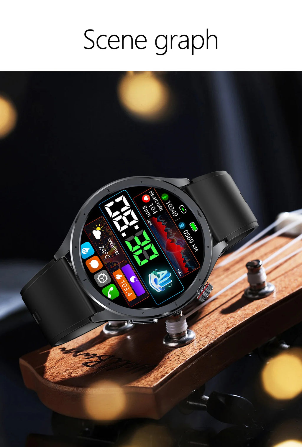 2026 New Body Fat Analysis Health Smart Watch ECG+PPG Uric Acid Blood Pressure Blood Oxygen Clock Call Smart Watch For Men Women