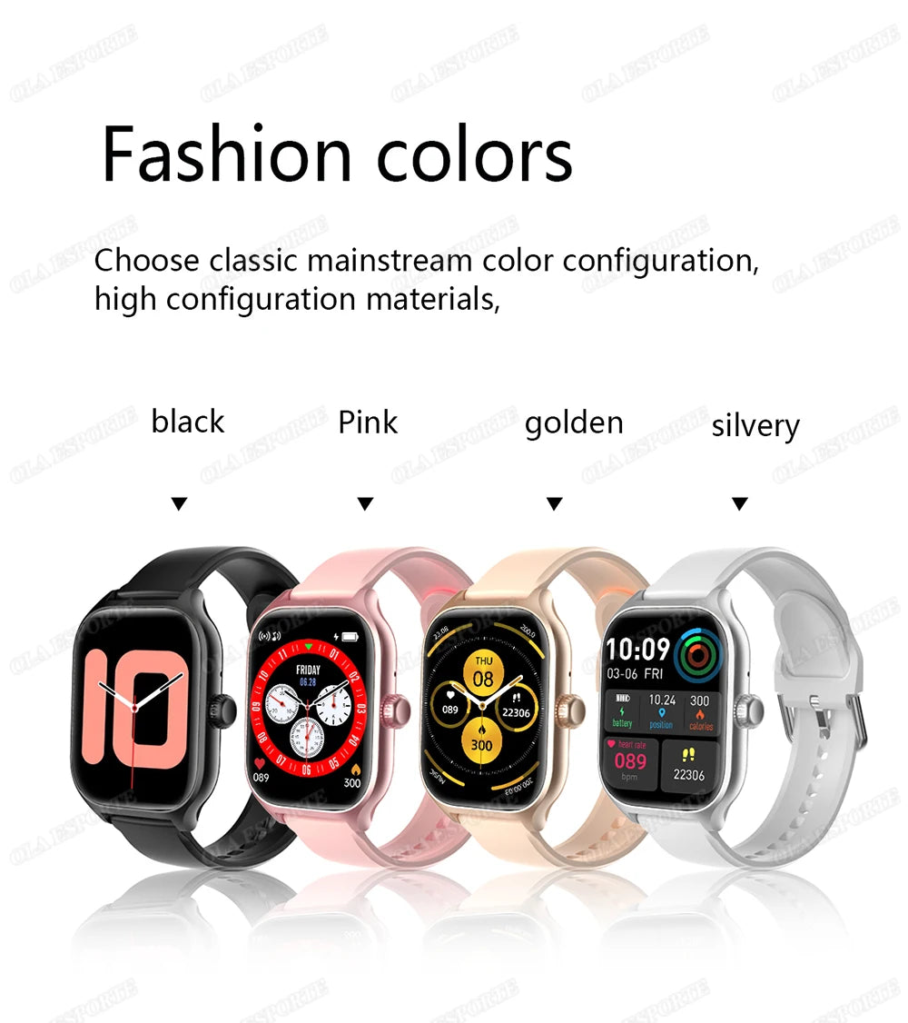 New Smart Watch 2.01'' HD Display Bluetooth Call Health Monitor Sports Mode GPS Track Smartwatch Men Women For Android IOS HT30
