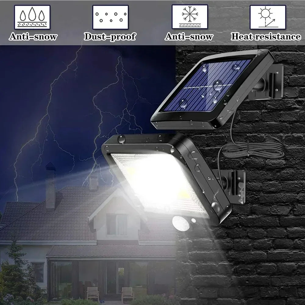 Super Bright Motion Sensor Solar Split Lights Garden Decoration 3 Modes Outdoor IP65 Waterproof Emergency Wall Courtyard Lamp