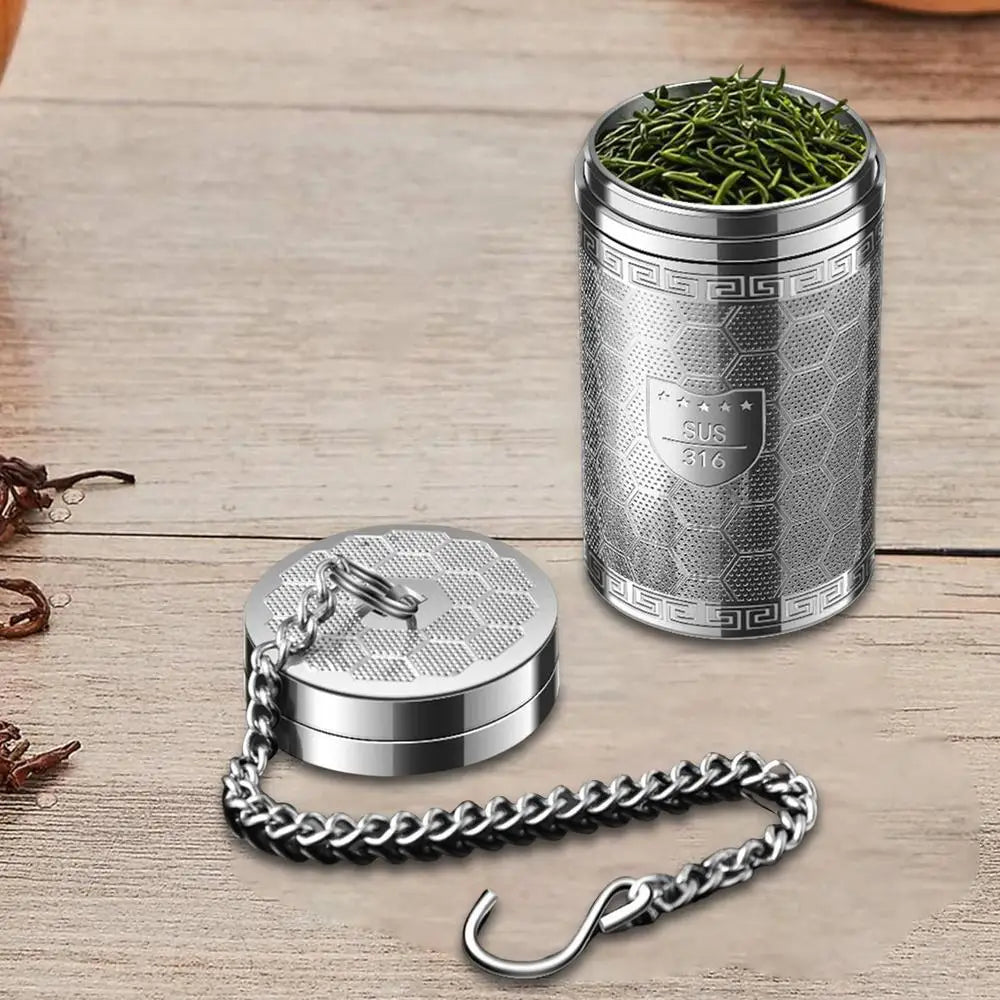 Tea Infuser Stainless Steel Mesh Filter Tea Infuser Teapot Tray Tea Strainer Herbal Filter Kitchen Teaware Accessories