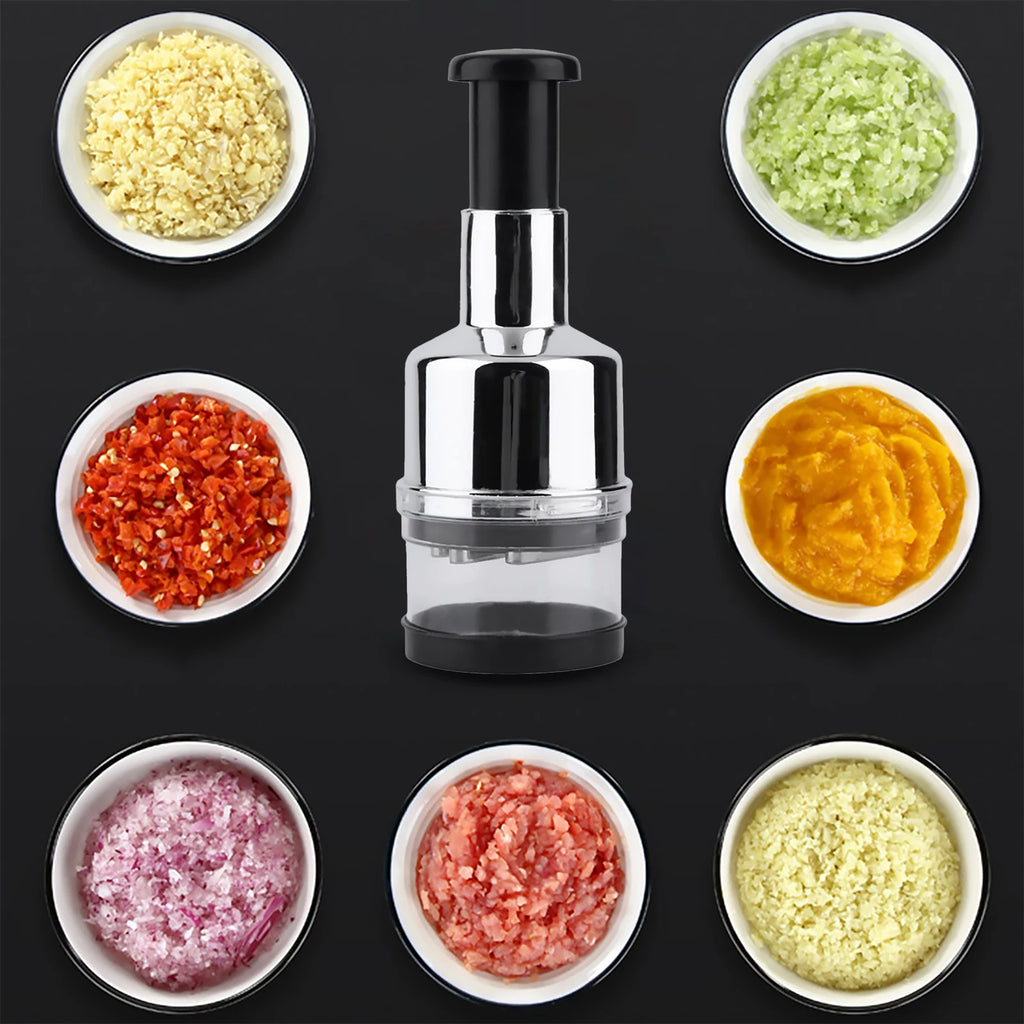 Manual Food Chopper Handheld Slap Press Chopper Mincer for Onions Garlic Nuts Efficient Garlic Onion Peeling Artifact