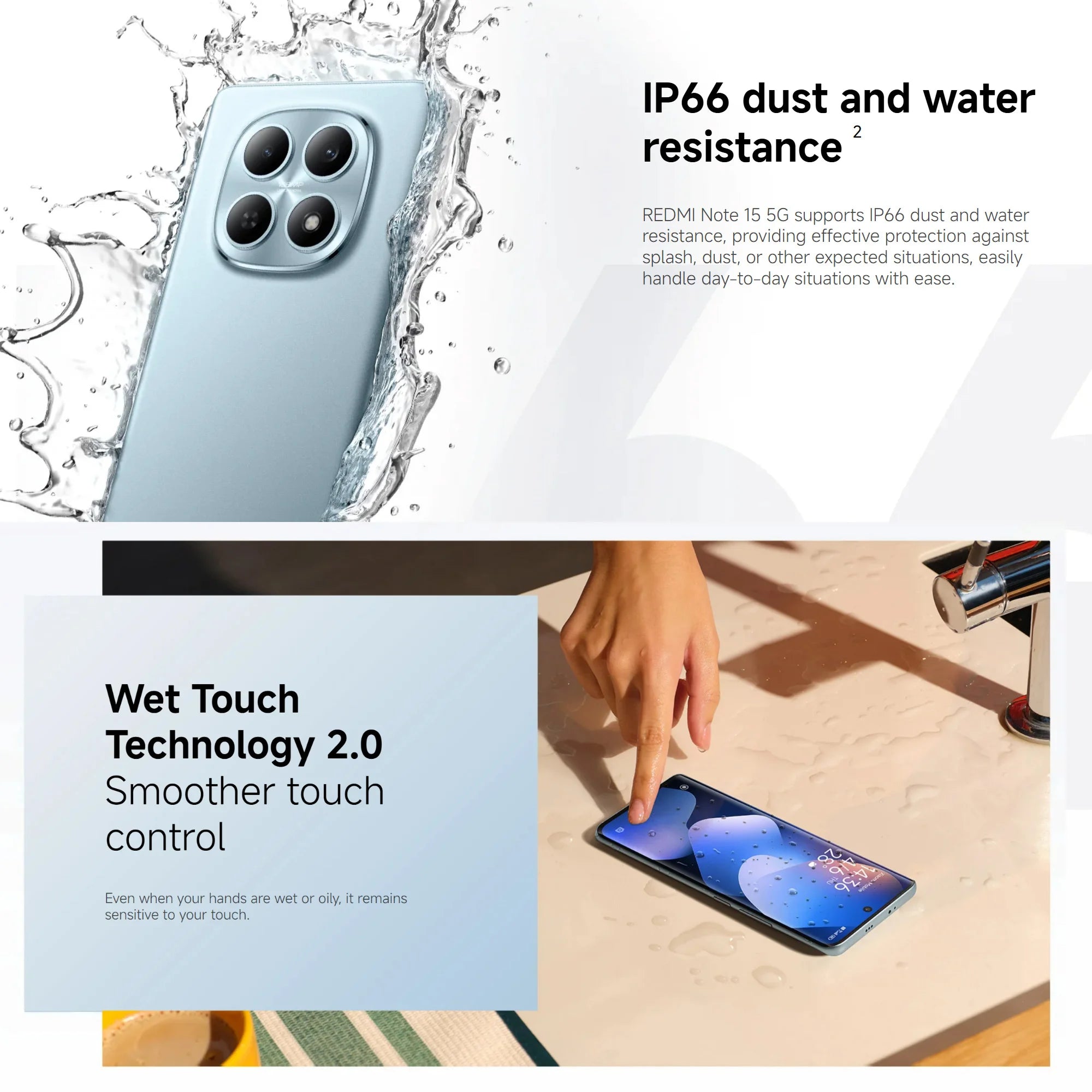 Xiaomi Redmi Note 15 5G 8+256GB Global Version Snapdragon® 6 Gen 3 Mobile Platform 6.77" 120Hz Display 108MP Camera 5520mAh 45W