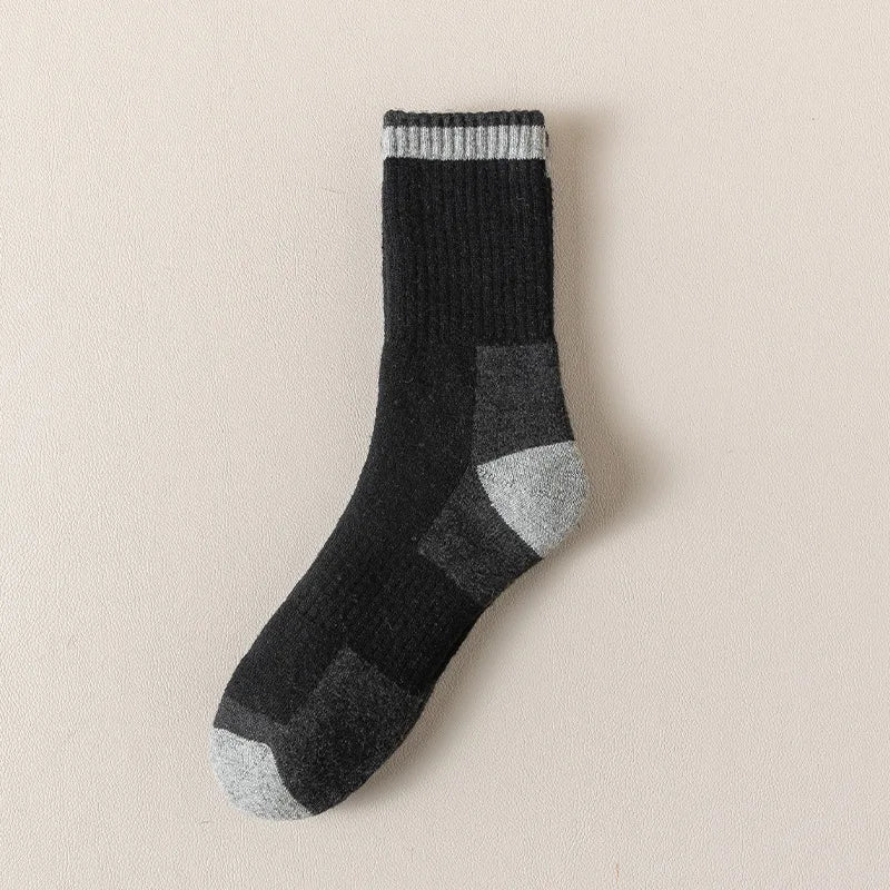 Winter Merino Wool Socks Thickened Warm Moisture Wicking Hiking Socks Men Women Thermal Breathable Durable Cycling Outdoor Socks