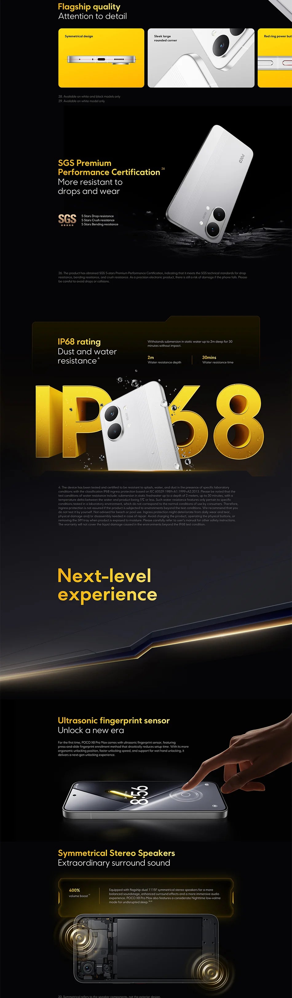 Global Version POCO X8 Pro Max Dimensity 9500s Smartphone 8500mAh (typ) 100W HyperCharge 6.83" 1.5K 120Hz IP68 POCO Cellphone
