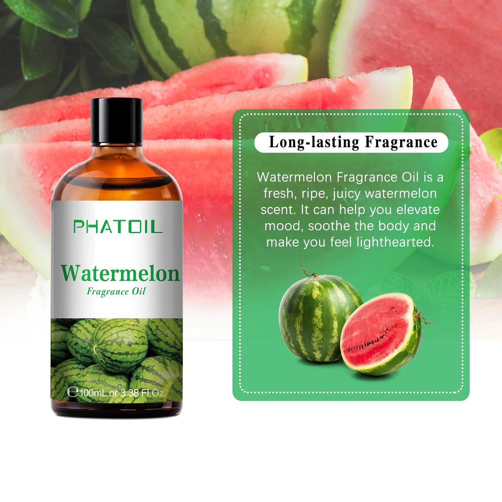 PHATOIL 100ml Fragrance Oils for Aromatherapy & Diffuser Strawberry Cherry Coconut & Vanilla Fragrance Oils For Candle Making