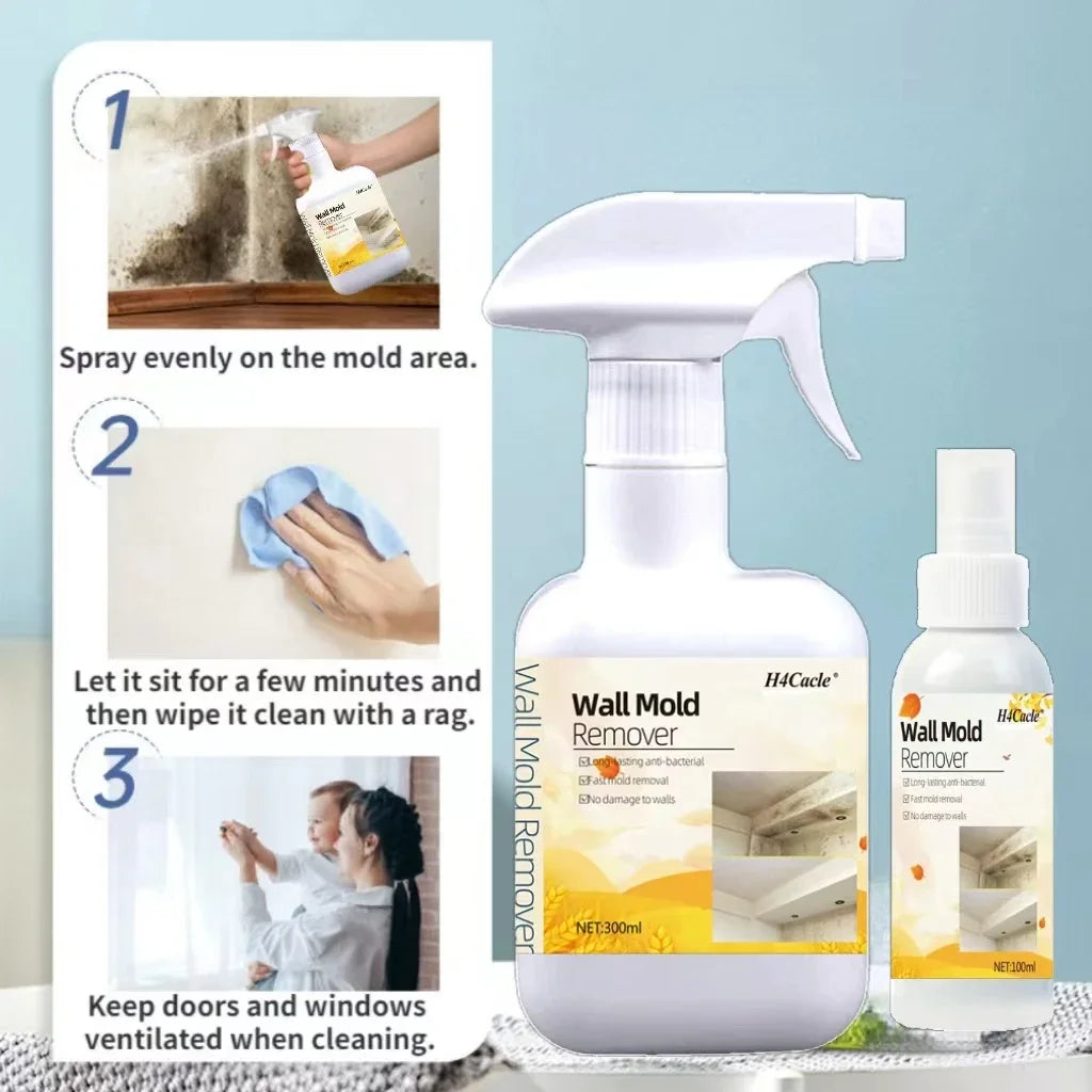 Mold Remover Spray Prevent Fungus Furniture Tile Wall Stains Removal Sink Descale Antibacterial Bathroom Mildew Cleaning Agent